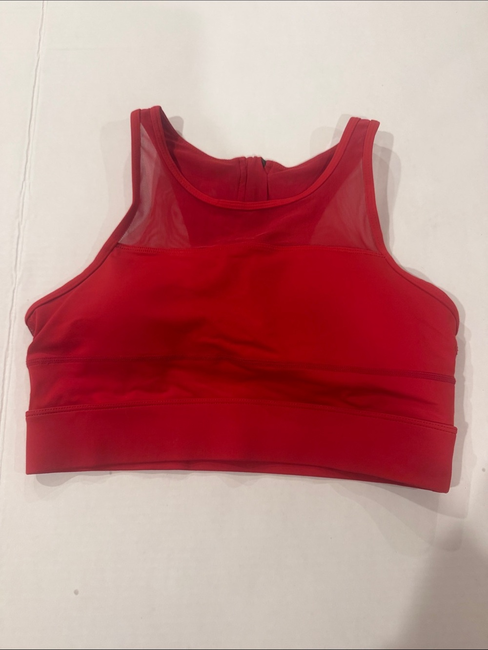 Zyia Red High-Neck Sports Bra - Women's